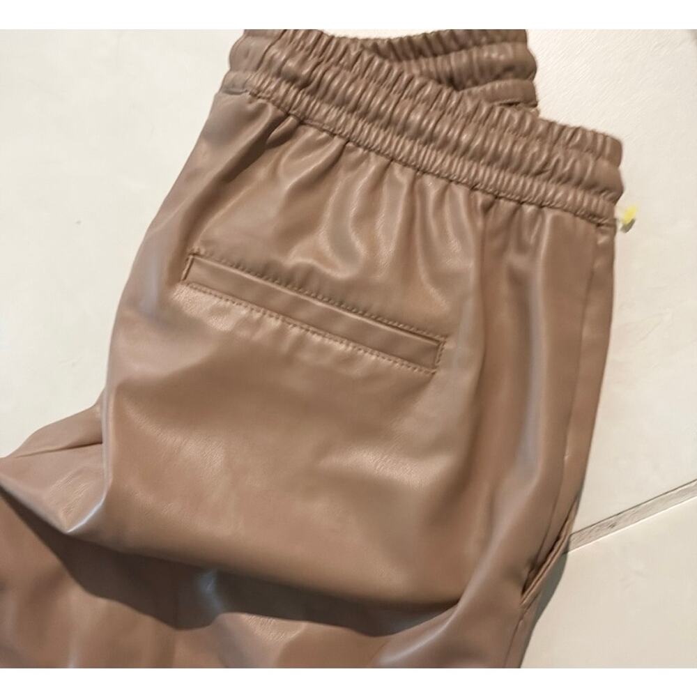 Women’s Zara Shiny Casual Or Dressy Elastic Waist Pants With Pockets Size XS - Picture 5 of 7